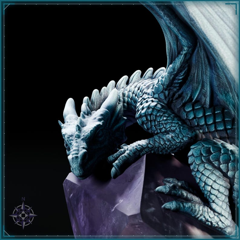 Crystal Guardian STL file for 3D printing - fantasy statue, image 10 of 11