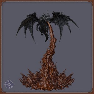 Dragon Trio STL bundle for 3D printing - fantasy statue, image 3 of 13