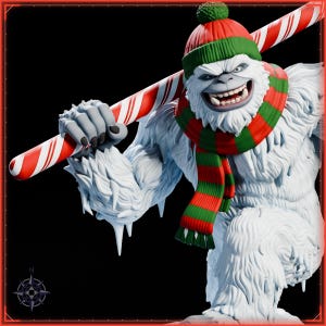 Pack STL Colección de Navidad - 9 estatuas festivas: Papá Noel, Krampus, Reno, Yeti, Cascanueces