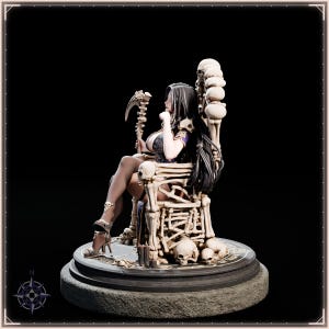 Necromancer STL file for 3D printing - fantasy statue, image 4 of 11
