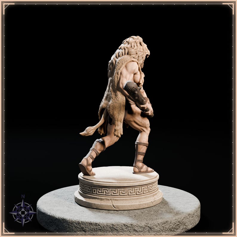 Hercules STL file for 3D printing - fantasy statue, image 7 of 11