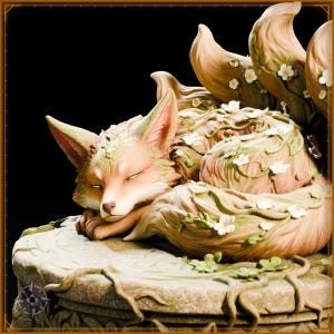 Forest Kitsune STL file for 3D printing - fantasy statue, image 10 of 11