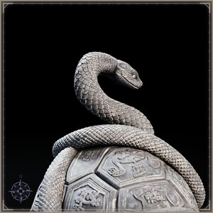 Black Tortoise STL file for 3D printing - fantasy statue, image 11 of 11