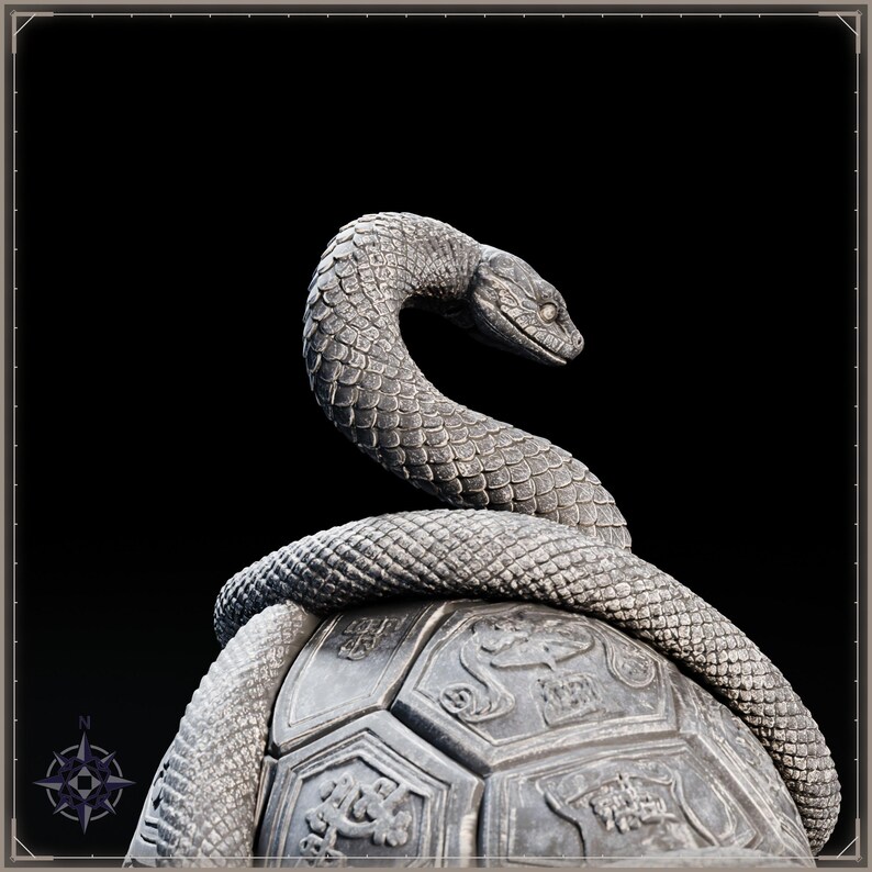 Black Tortoise STL file for 3D printing - fantasy statue, image 11 of 11