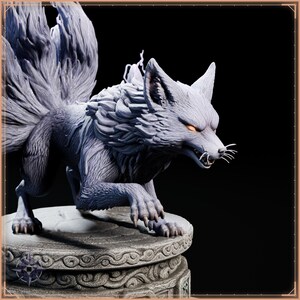 Lightning Kitsune STL file for 3D printing - fantasy statue, image 11 of 11