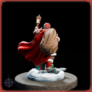 Santa Claus STL file for 3D printing - fantasy statue, image 7 of 11