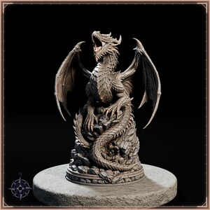 Elemental Dragons STL bundle for 3D printing - fantasy statue, image 3 of 20