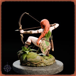 Ranger STL file for 3D printing - fantasy statue, image 5 of 11