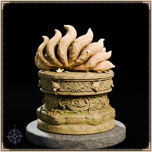 Forest Kitsune STL file for 3D printing - fantasy statue, image 6 of 11