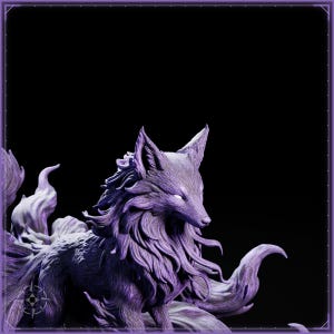 Void Kitsune STL file for 3D printing - fantasy statue, image 11 of 11