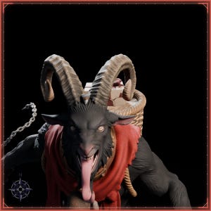 Krampus STL file for 3D printing - fantasy statue, image 9 of 11