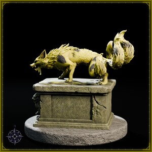 Toxic Kitsune STL file for 3D printing - fantasy statue, image 4 of 11