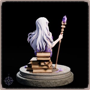 Sorceress STL file for 3D printing - fantasy statue, image 7 of 11