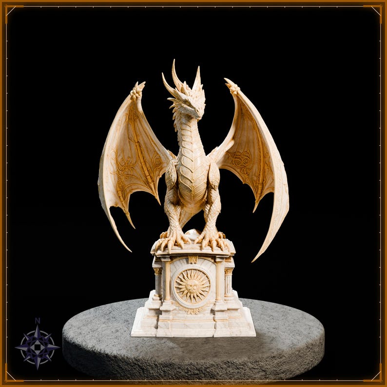 Elemental Dragons STL bundle for 3D printing - fantasy statue, image 20 of 20