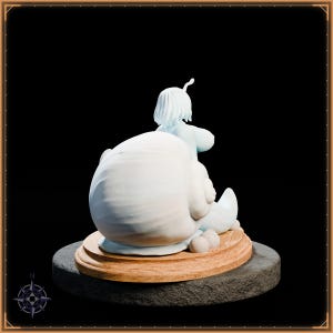 Bubble Snail Maiden STL file for 3D printing - folklore anime girl statue, image 7 of 11