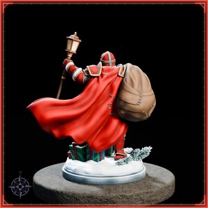 Santa Claus STL file for 3D printing - fantasy statue, image 6 of 11