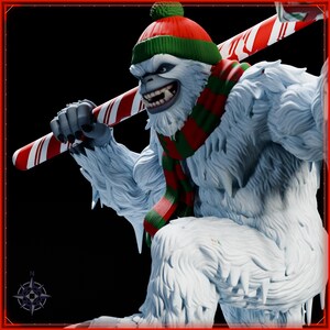 Yeti STL file for 3D printing - fantasy statue, image 10 of 11