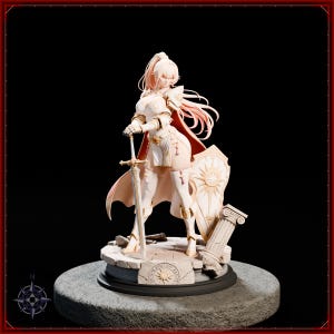 Paladin STL file for 3D printing - fantasy statue, image 2 of 11