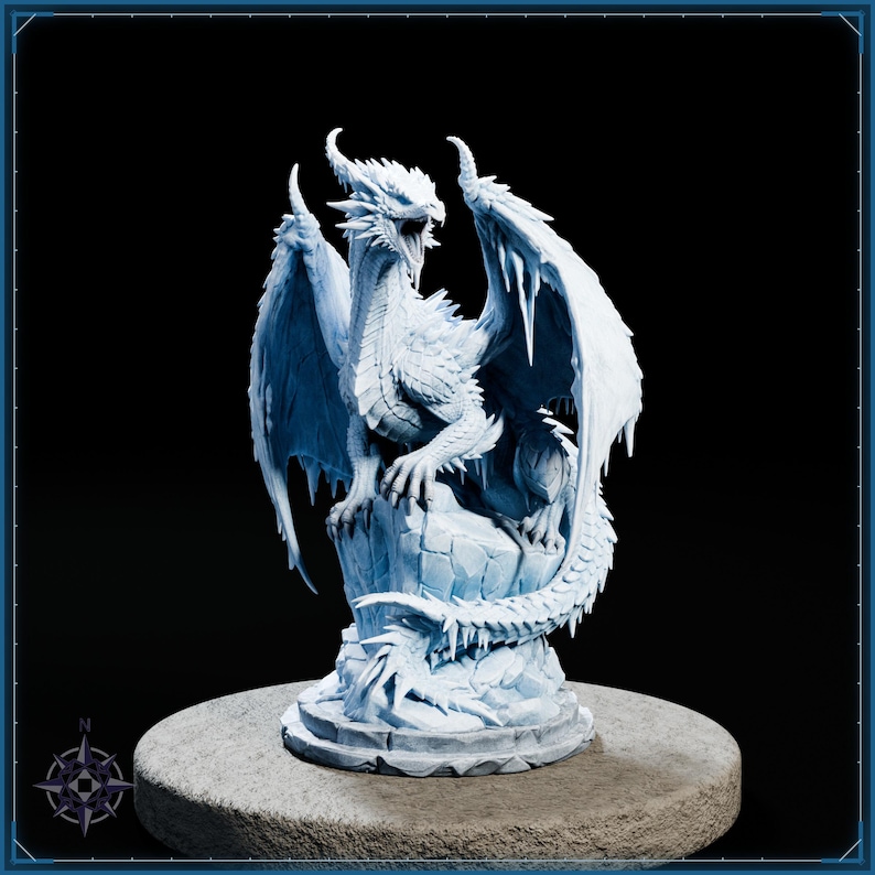 Elemental Dragons STL bundle for 3D printing - fantasy statue, image 5 of 20