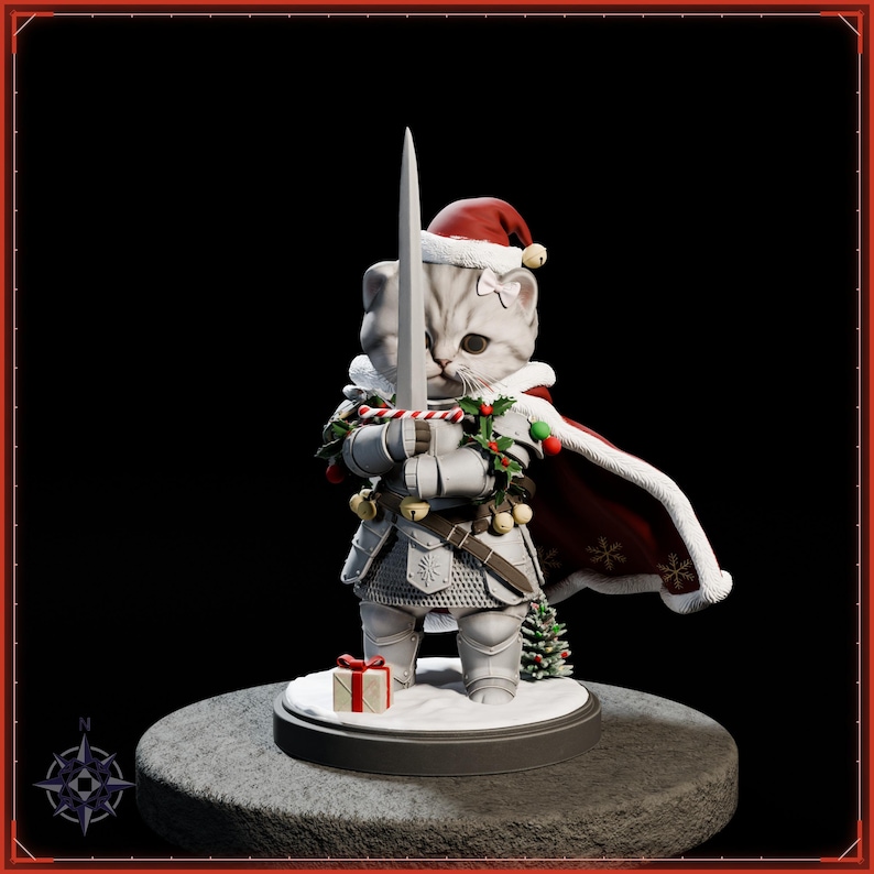 Christmas Collection STL bundle for 3D printing - fantasy statue, image 3 of 19