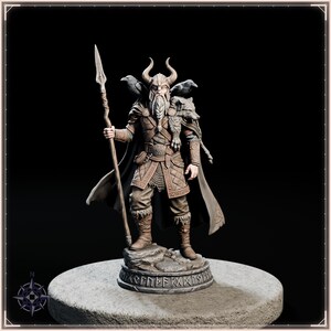 Odin STL file for 3D printing - fantasy statue, image 2 of 11