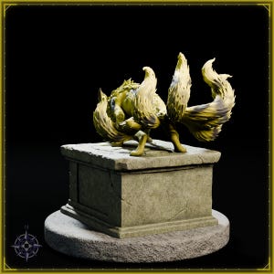 Toxic Kitsune STL file for 3D printing - fantasy statue, image 5 of 11