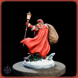 Santa Claus STL file for 3D printing - fantasy statue, image 5 of 11