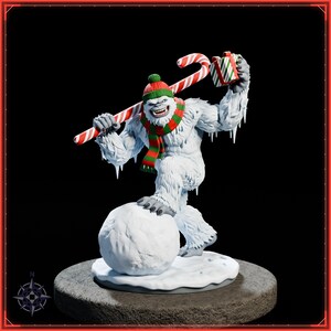 Yeti STL file for 3D printing - fantasy statue, image 2 of 11