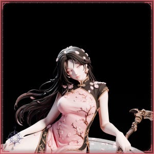 Sakura Reaper STL file for 3D printing - fantasy statue, image 9 of 11