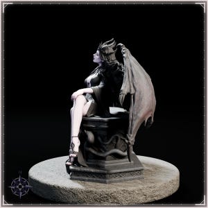Lilith STL file for 3D printing - fantasy statue, image 4 of 11