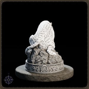 White Tiger STL file for 3D printing - fantasy statue, image 6 of 11