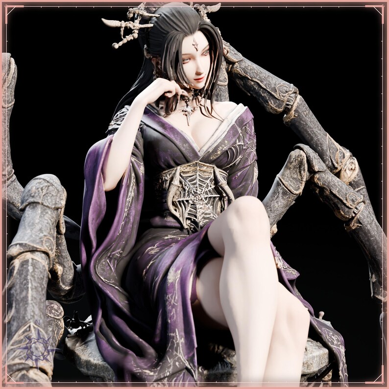 Jorogumo STL file for 3D printing - fantasy statue, image 11 of 11