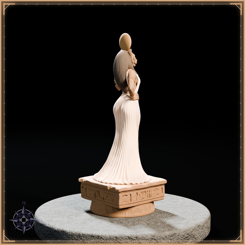 Sekhmet STL file for 3D printing - fantasy statue, image 7 of 11