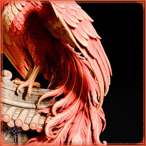 Vermilion Bird STL file for 3D printing - fantasy statue, image 9 of 11