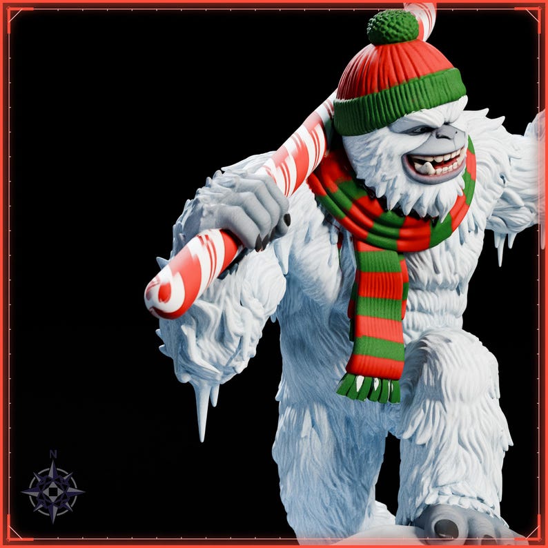 Yeti STL file for 3D printing - fantasy statue, image 11 of 11