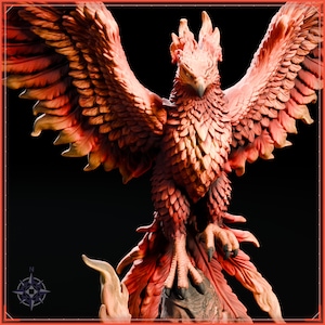 Phoenix Rising Statue STL file for 3D printing - fantasy statue, image 11 of 11