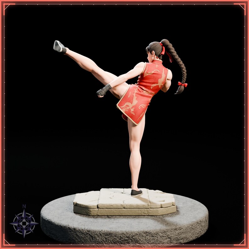 Dojo Master STL file for 3D printing - fantasy statue, image 6 of 11