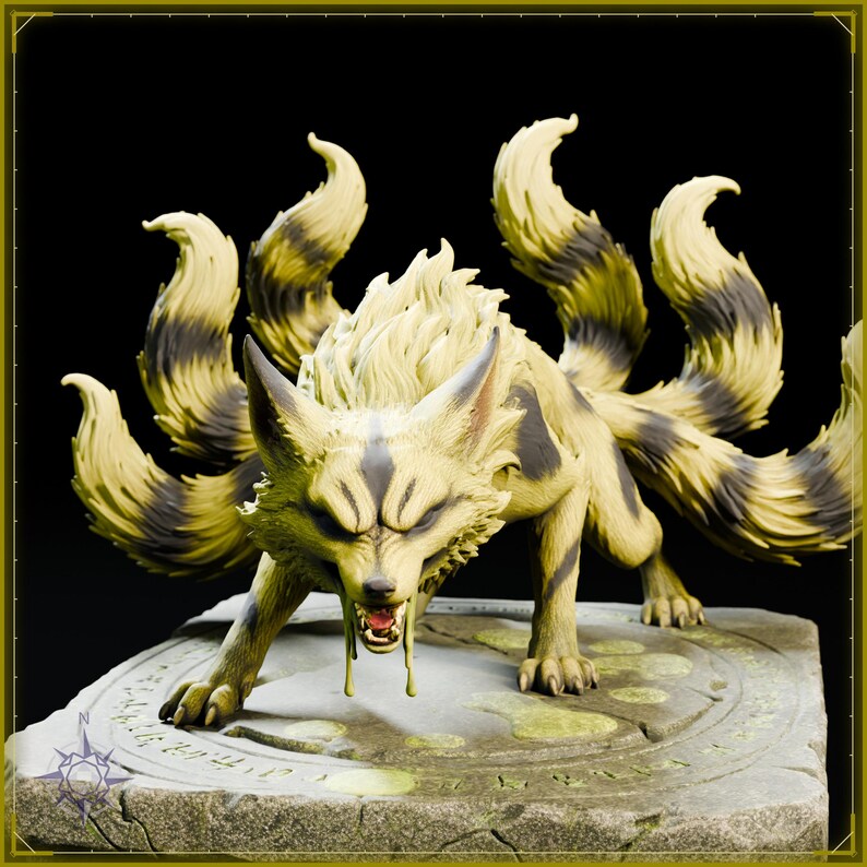 Toxic Kitsune STL file for 3D printing - fantasy statue, image 9 of 11