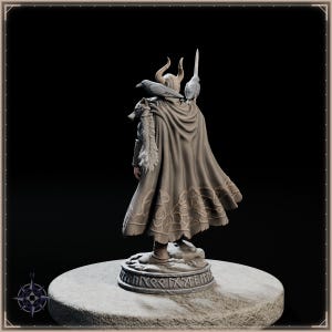 Odin STL file for 3D printing - fantasy statue, image 5 of 11