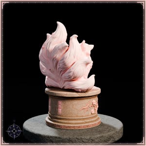 Blossom Kitsune STL file for 3D printing - fantasy statue, image 7 of 11