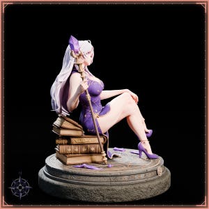 Sorceress STL file for 3D printing - fantasy statue, image 8 of 11