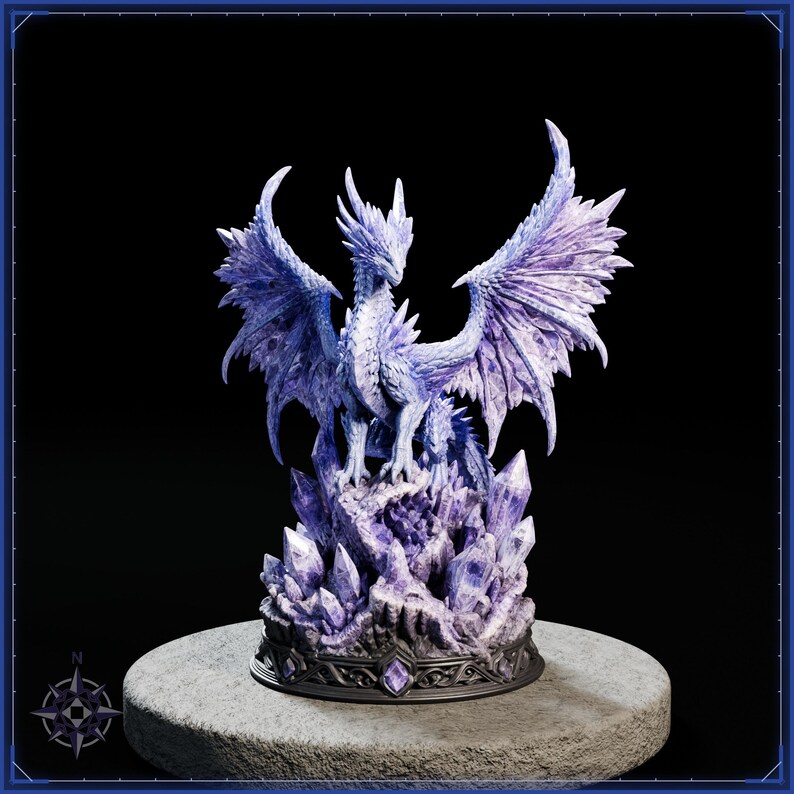 Elemental Dragons STL bundle for 3D printing - fantasy statue, image 14 of 20