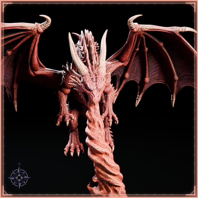 Dragon Trio STL bundle for 3D printing - fantasy statue, image 13 of 13