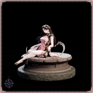 Sakura Reaper STL file for 3D printing - fantasy statue, image 3 of 11