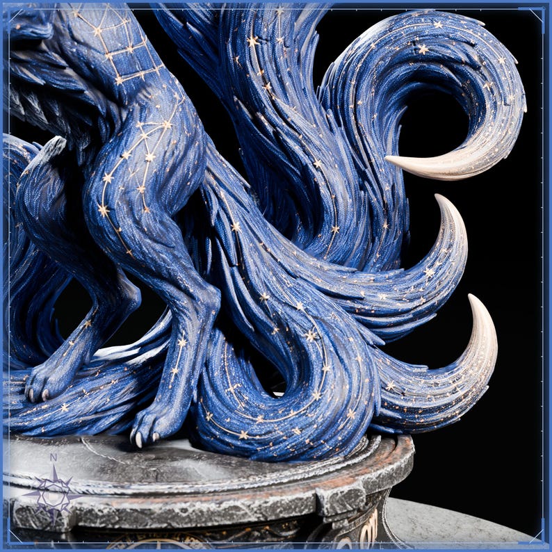 Kitsune STL bundle for 3D printing - fantasy statue, image 13 of 20