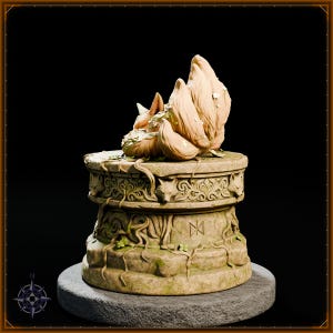 Forest Kitsune STL file for 3D printing - fantasy statue, image 4 of 11
