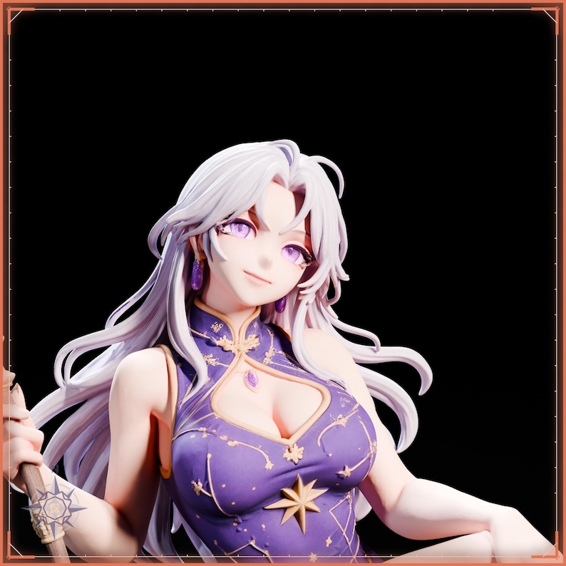 Sorceress STL file for 3D printing - fantasy statue, image 9 of 11