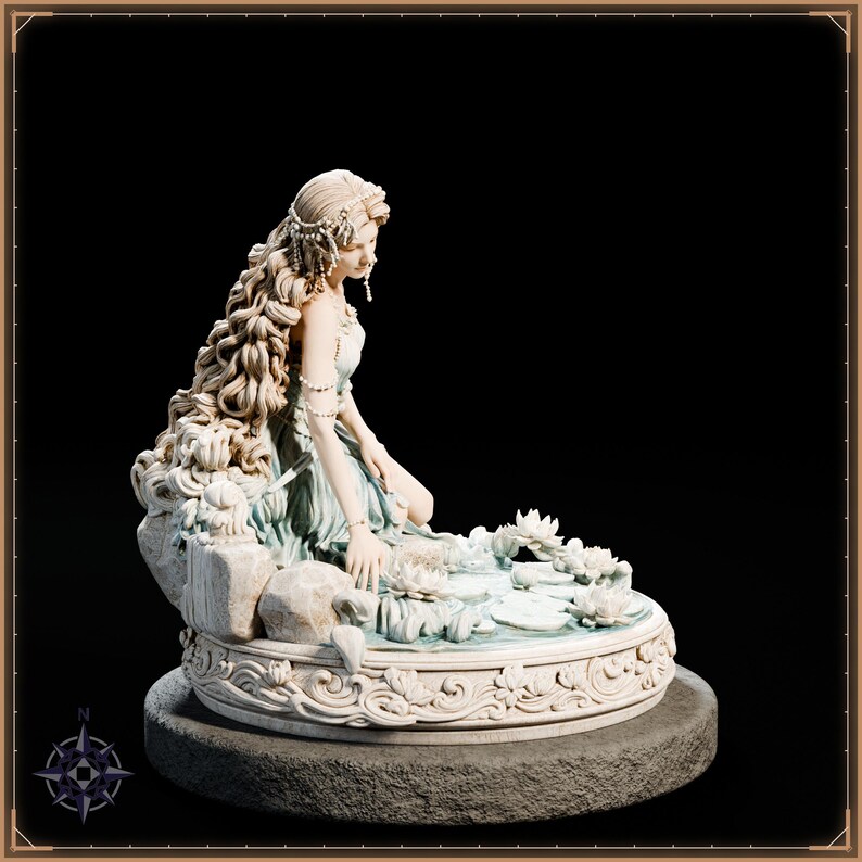 Summer Spirit STL file for 3D printing - fantasy statue, image 8 of 11