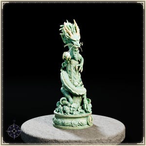 Azure Dragon STL file for 3D printing - fantasy statue, image 8 of 11