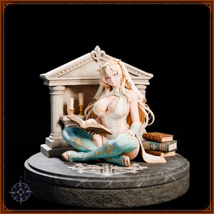 Cleric STL file for 3D printing - fantasy statue, image 2 of 11